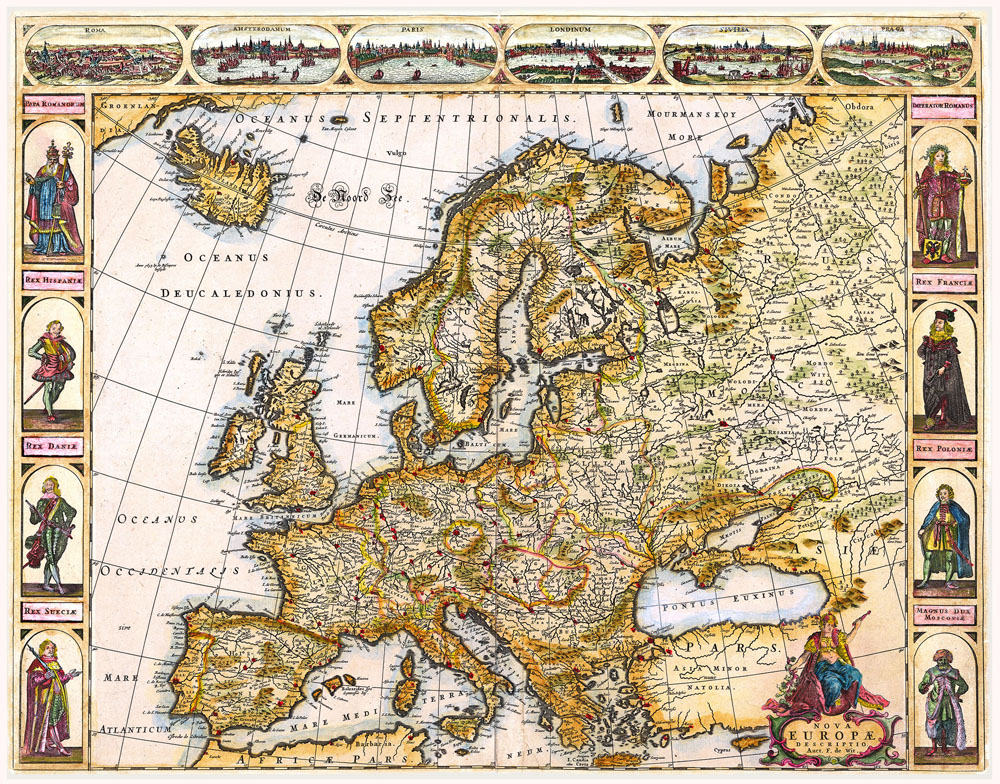 Europa 1680 Frederik de Witt